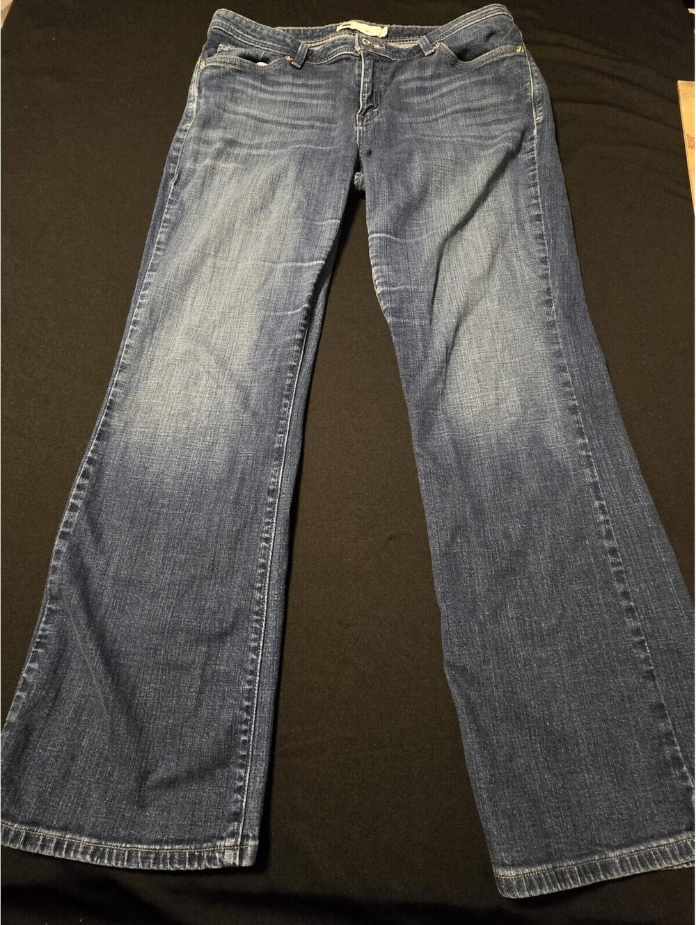 Levis 529 Curvy Bootcut Jeans Dark Wash Blue Denim Size 14 Womens Made In Mexico
